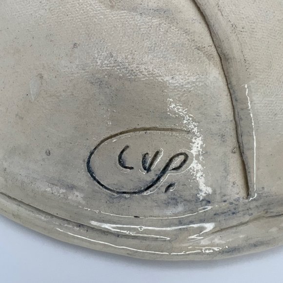 Israel Judaism Ceramic Bowl Dead Sea, Cave Drawings, Hebrew - Rachel Cadmor 12" - Picture 8 of 8